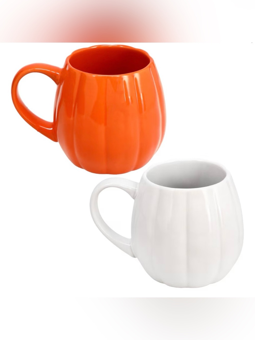 Pumpkin Shaped Coffee Mug Set of 4 pcs